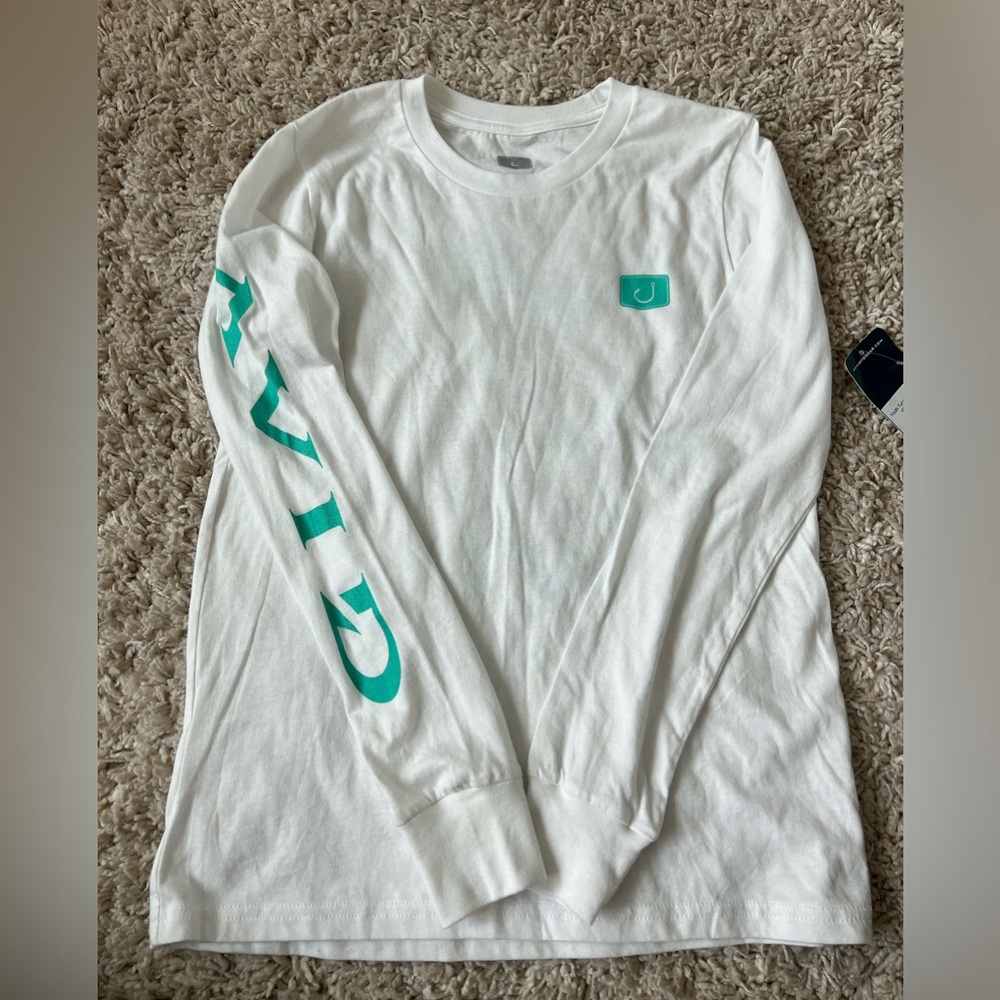 Avid 100%Combed Cotton Youth Tuna LS Tee Size L